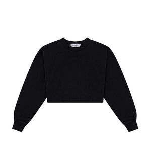 Talentless - Black Dolman Sleeve Cropped Crewneck Pullover, Size M, NWOT
